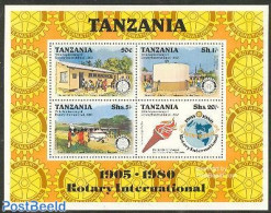 Tanzania 1980 Rotary Conference S/s, Mint NH, Nature - Science - Transport - Various - Water, Dams & Falls - Education.. - Vliegtuigen