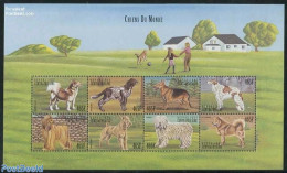 Central Africa 1999 Dogs 8v M/s, Mint NH, Nature - Dogs - Central African Republic