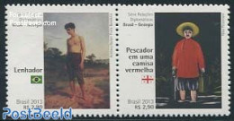Brazil 2013 Art & Cultural Relations With Georgia 2v [:], Mint NH, Art - Paintings - Neufs