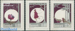 Denmark 2013 Christmas 3v S-a, Mint NH, Nature - Religion - Sport - Birds - Christmas - Skating - Unused Stamps
