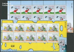 Switzerland 2005 Comic Uli Stein 2 M/ss, Mint NH, Sport - Golf - Art - Comics (except Disney) - Unused Stamps