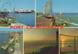 PORT LA NOUVELLE, MULTIVUE, LE PORT, LA PLAGE, LA JETEE, LE PHARE COULEUR REF 15464 - Port La Nouvelle