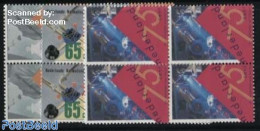 Netherlands 1991 Technics 3v, Blocks Of 4 [+], Mint NH, Science - Inventors - Unused Stamps