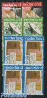 Netherlands 1981 P.T.T. 3v, Blocks Of 4 [+], Mint NH, Science - Telecommunication - Post - Nuovi