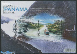 Belgium 2014 Panama Canal S/s, Mint NH, Transport - Ships And Boats - Neufs