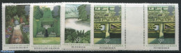 Great Britain 1983 Gardens 4v, Gutter Pairs, Mint NH, Nature - Water, Dams & Falls - Nuevos