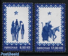 Faroe Islands 2015 Christmas Gospel 2v, Mint NH, Nature - Religion - Animals (others & Mixed) - Camels - Christmas - Christmas