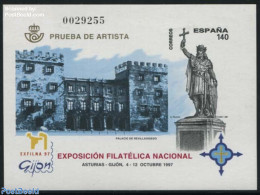 Spain 1997 EXFILNA, Special Sheet (not Valid For Postage), Mint NH, Art - Castles & Fortifications - Neufs