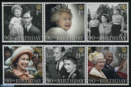 Great Britain 2016 Queen Elizabeth 90th Birthday 6v (2x[::]), Mint NH, History - Kings & Queens (Royalty) - Nobel Priz.. - Nuevos