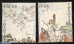 Faroe Islands 2017 The Seven Swans 2v, Mint NH, Art - Fairytales - Cuentos, Fabulas Y Leyendas