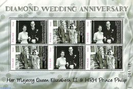 Palau 2007 Diamond Wedding Anniversary M/s, Mint NH, History - Kings & Queens (Royalty) - Familles Royales