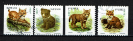 Sweden 2005 - Fauna, Young Animals - Lynx, Bear, Fox, Renard, Loup, Ours  - Used - Usati