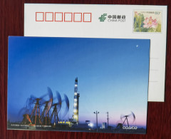 Pump Oil Machine,China 2016 Tianjin Dagang Oilfield Advertising Pre-stamped Card - Pétrole