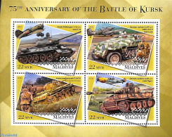 Maldives 2018 The Battle Of Kursk 4v M/s, Mint NH, History - Transport - Militarism - World War II - Aircraft & Aviation - Militaria