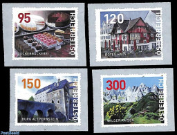 Austria 2024 Definitives 4v S-a, Mint NH, Health - Food & Drink - Art - Castles & Fortifications - Ungebraucht