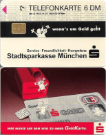 Germany - Sparkasse Geldkarte (Overpint 'Stadtsparkasse München') - O 1153 - 11.1997, 6DM, Used - O-Series : Séries Client