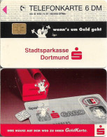 Germany - Sparkasse Geldkarte (Overpint 'Stadtsparkasse Dortmund') - O 1153 - 11.1997, 6DM, Used - O-Serie : Serie Clienti Esclusi Dal Servizio Delle Collezioni