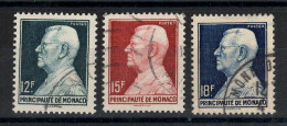 Monaco - YV 305A / 305B / 306 Oblitérés , Cote 19,40 Euros - Usados