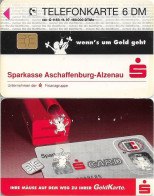 Germany - Sparkasse Geldkarte (Overpint 'Sparkasse Aschaffenburg-Alzenau') - O 1153 - 11.1997, 6DM, Used - O-Series : Séries Client