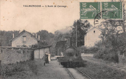 VALMONDOIS (Val-d'Oise) - L'Arrêt De Carrouge - Train (GROS PLAN) - Voyagé 1926 (2 Scans) Thibert à Porcieu-Amblagnieu - Valmondois