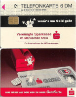 Germany - Sparkasse Geldkarte (Overpint 'Märkischen Kreis') - O 1153 - 11.1997, 6DM, Used - O-Serie : Serie Clienti Esclusi Dal Servizio Delle Collezioni
