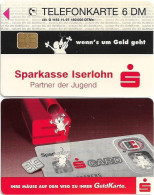 Germany - Sparkasse Geldkarte (Overpint 'Sparkasse Iserlohn') - O 1153 - 11.1997, 6DM, Used - O-Series : Customers Sets