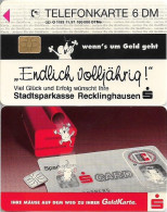 Germany - Sparkasse Geldkarte (Overpint 'Stadtsparkasse Recklinghausen') - O 1153 - 11.1997, 6DM, Used - O-Reeksen : Klantenreeksen