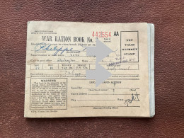 WAR RATION BOOK No 4  Carnet De Tickets De Rationnement  ÉTATS-UNIS - Buoni & Necessità