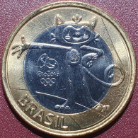 Brazil 1 Real, 2016 RIO Vinicis KM726 - Brasil