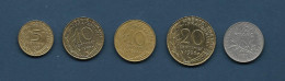 Pièces De 5 C , 2 X 10 C, 20 C Et 1/2 Franc Ayant Circulées - Sonstige & Ohne Zuordnung