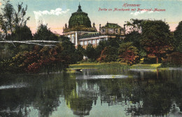 HANNOVER, LOWER SAXONY, MUSEUM, ARCHITECTURE, PARK, LAKE, GERMANY, POSTCARD - Hannover