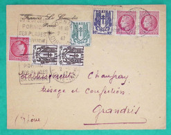 N°670 X2 + 671 + 673 + 676 + 679 X2 CHAINES CERES MAZELIN  PORNIC LOIRE INFERIEURE 2/01/1947 TARIF DU 01/01/47 - 1945-47 Cérès De Mazelin