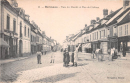 DORMANS Place Du Marche Et Rue De Chalons 55(scan Recto-verso) MA328 - Dormans