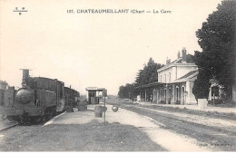 18 . N° 54664.HATEAUMEILLANT.La Gare.Train - Châteaumeillant