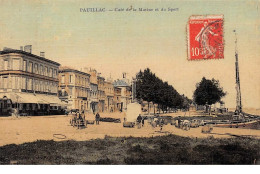 33 . N° 101145 .pauillac .cafe De La Marine Et Du Sport .carte Postale Toile   . - Pauillac