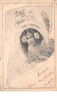 Illustrateur - N°60777 - Genre Mucha - Jeune Fille Dans Un Médaillon - Mucha, Alphonse