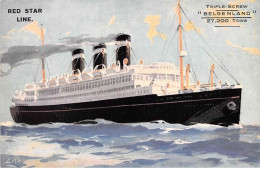 Bateaux - N°60466 - Red Star Line - Triple-Screw Belgengland 27.200 Tons - Famille Titanic Paquebot - Paquebots