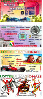 ITALIA ITALY - 8 Biglietti Lotteria Anni 90 - Lottery Tickets