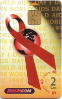 Malta - Maltacom - World Aids Day, 12.1998, 40U, 10.000ex, Used - Malta