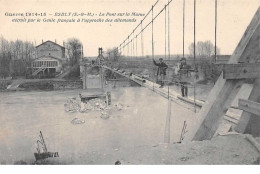 77. N° 104747 .esbly .le Pont Detruit Par Le Genie Francais A L Approche Des Allemands . - Esbly