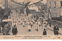 28 .n°  107052 . Bonneval .concours De Gymnastique 28 Juin 1914 .le Defile . - Bonneval