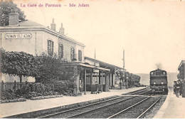 95 .n°  108050  . Parmain . Train .la Gare .vue D Ensemble . - Parmain