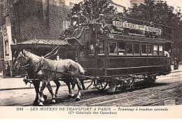 75 .n° 108875 .  Paris. Tramway A Traction Animale De La Compagnie Generale  . - Transport Urbain En Surface