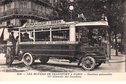75 .n° 108874 .  Paris. Omnibus Automobile De La Compagnie Generale  . - Transporte Público