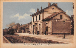 77 .n° 108918 .  Lizy Sur Ourcq . Train .la Gare  . - Lizy Sur Ourcq