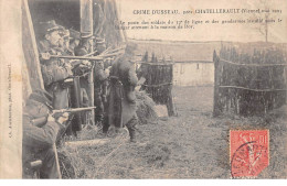 86 .n° 110405 .  Chatellerault . Crime D Usseau .le Poste Des Soldats Du 32e De Ligne . - Chatellerault