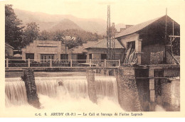 64 .n° 110065 . Arudy . Le Caii Et Barrage De L Usine Laprade . - Arudy