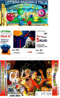 ITALIA ITALY - 12 Biglietti Lotteria Anni 1990-2000 - Billets De Loterie