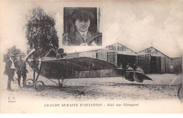 Aviation - N°66463 - Niel Sur Nieuwport - Grande Semaine D'aviation - Aviateurs