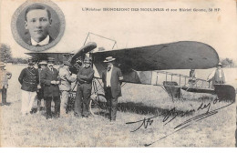 Aviation - N°65282 - L'Aviateur Brindejonc-Des-Moulinais Et Son Blériot Gnome - Autogrtaphe Original - Aviateurs